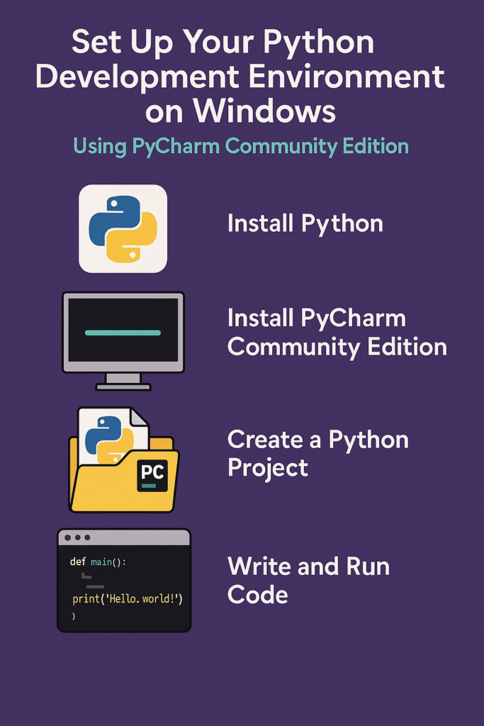 Python Development Environment Windows: Free Setup Guide with PyCharm 2025