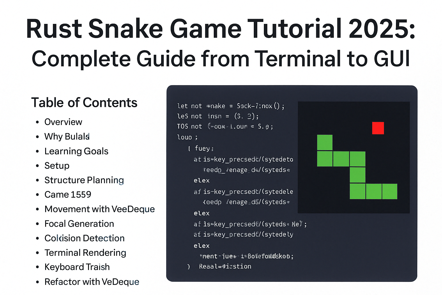 Rust Snake Game Guide 2025: Learn Game Development the Easy Way