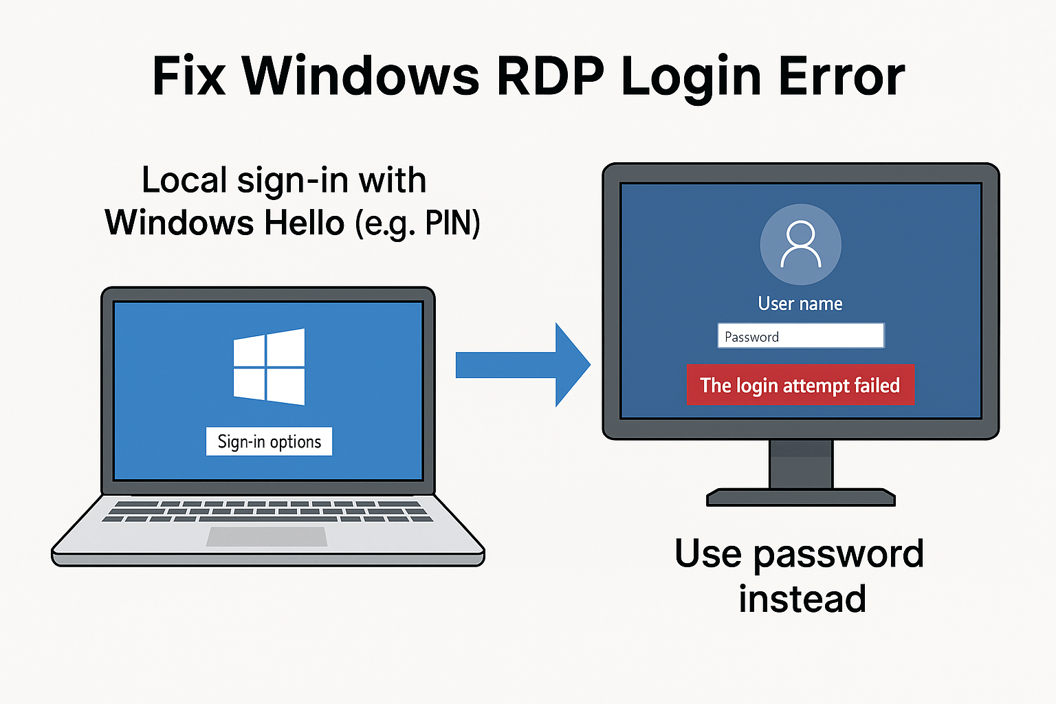 Fix Windows RDP Login Error