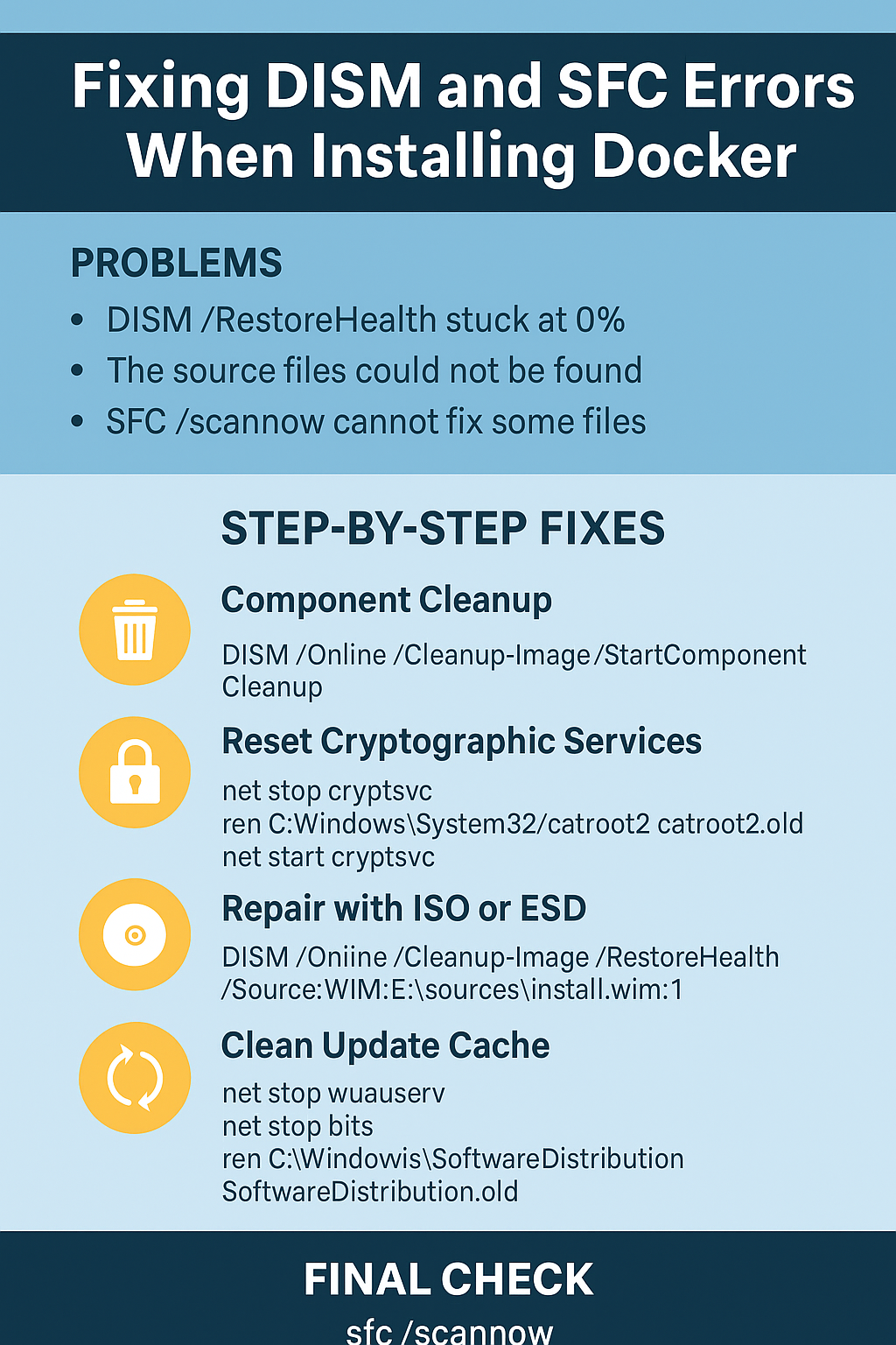 fix Docker problems on Windows