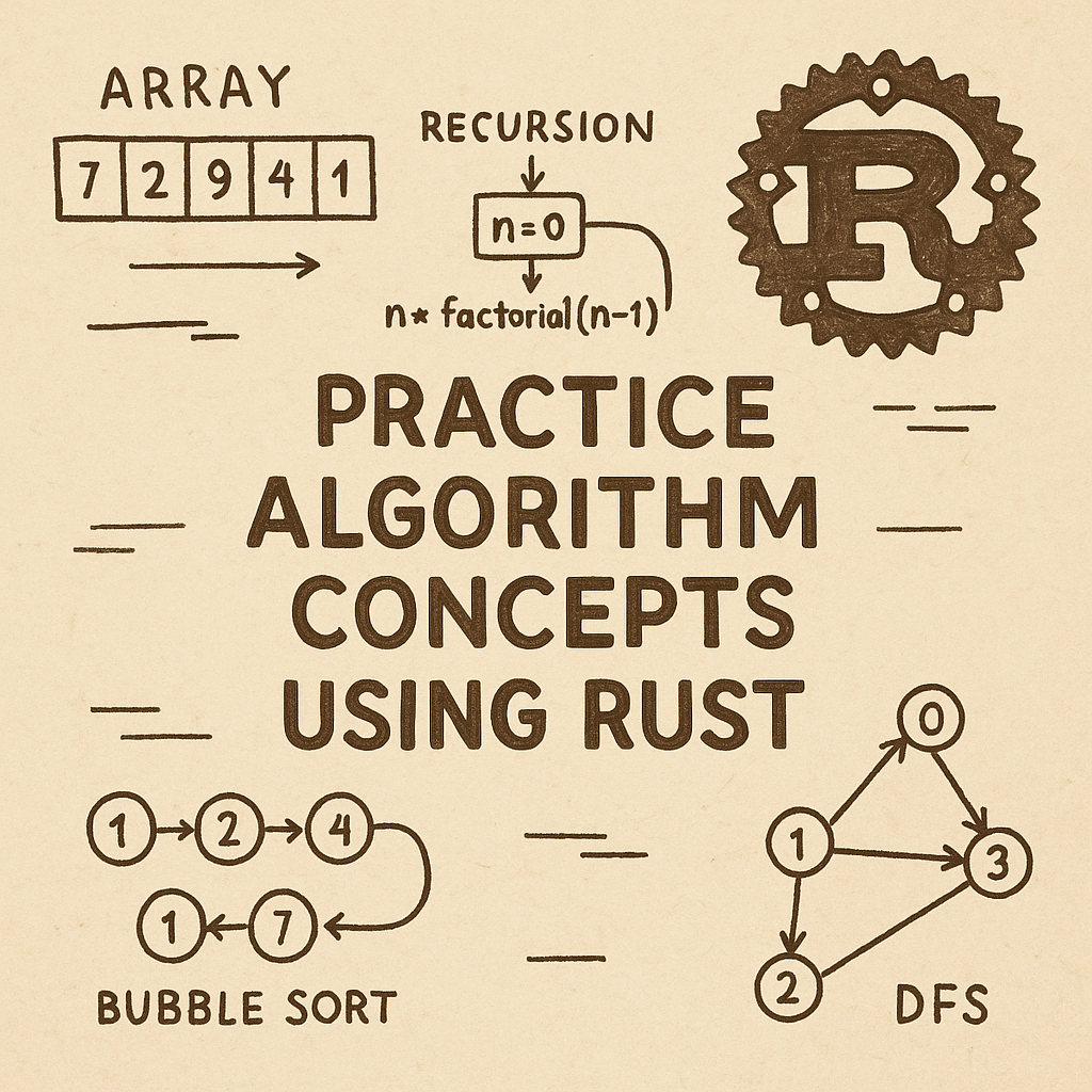 practice algorithm concepts using Rust