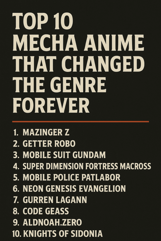 mecha anime that changed the genre
