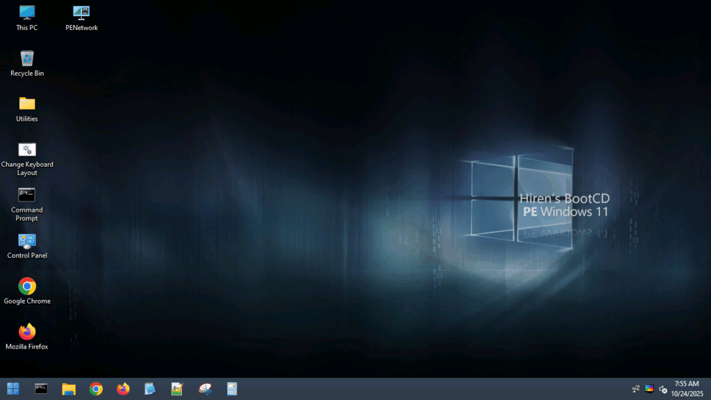 Hiren’s BootCD PE Windows PE Tool